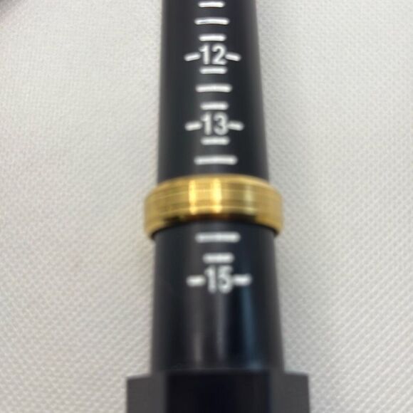 Brand New!! Size 14 Titanium plated beveled edge band, ring - Picture 4 of 4